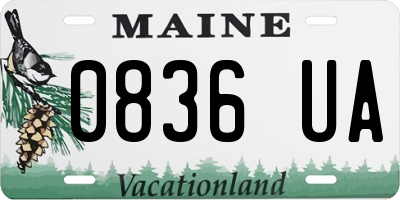 ME license plate 0836UA