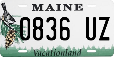 ME license plate 0836UZ