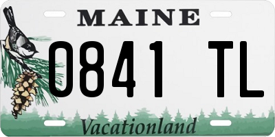 ME license plate 0841TL