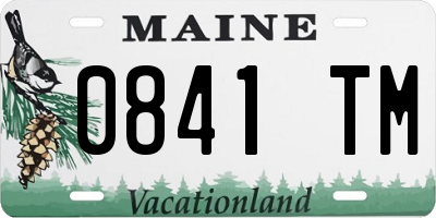 ME license plate 0841TM