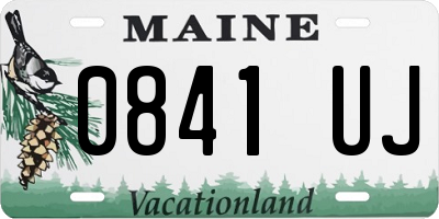ME license plate 0841UJ