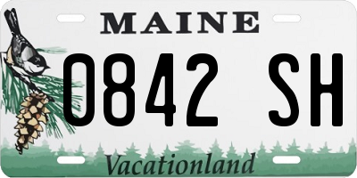 ME license plate 0842SH