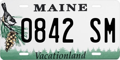 ME license plate 0842SM