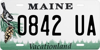 ME license plate 0842UA