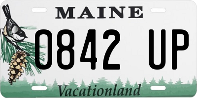 ME license plate 0842UP