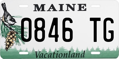 ME license plate 0846TG
