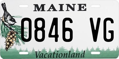 ME license plate 0846VG