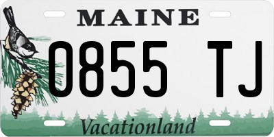 ME license plate 0855TJ