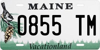 ME license plate 0855TM