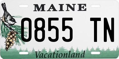 ME license plate 0855TN
