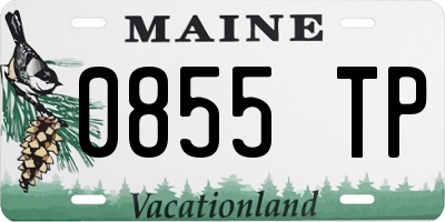 ME license plate 0855TP