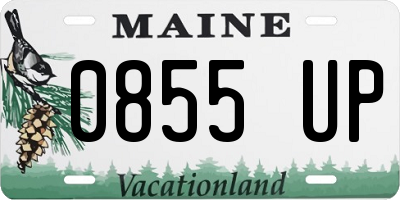 ME license plate 0855UP