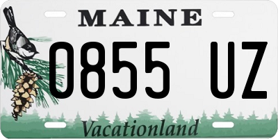 ME license plate 0855UZ