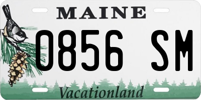 ME license plate 0856SM