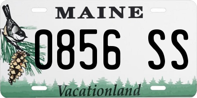 ME license plate 0856SS