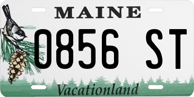 ME license plate 0856ST