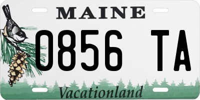 ME license plate 0856TA