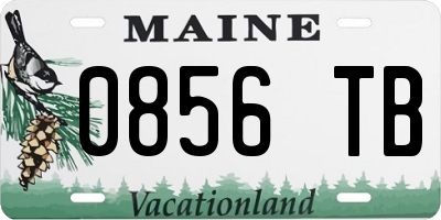 ME license plate 0856TB