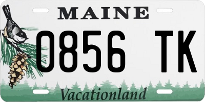 ME license plate 0856TK