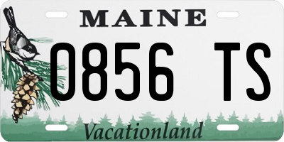 ME license plate 0856TS