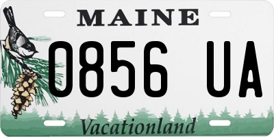 ME license plate 0856UA