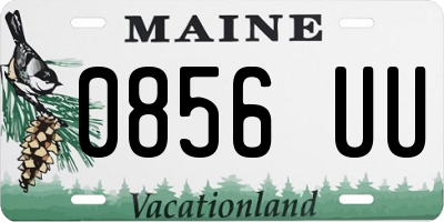 ME license plate 0856UU
