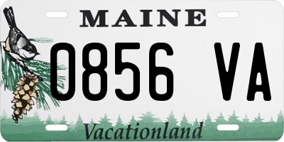 ME license plate 0856VA
