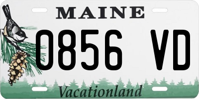 ME license plate 0856VD