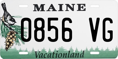 ME license plate 0856VG