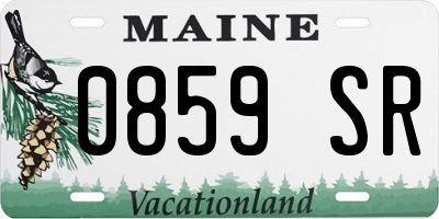 ME license plate 0859SR