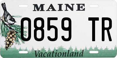 ME license plate 0859TR