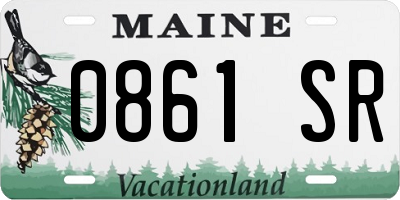 ME license plate 0861SR