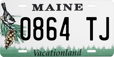 ME license plate 0864TJ