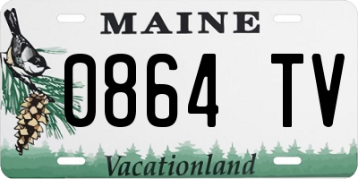 ME license plate 0864TV