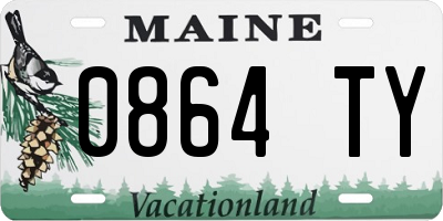 ME license plate 0864TY