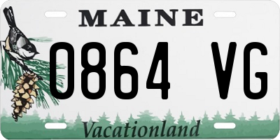 ME license plate 0864VG