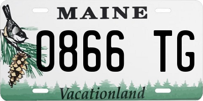 ME license plate 0866TG
