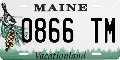 ME license plate 0866TM