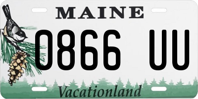 ME license plate 0866UU
