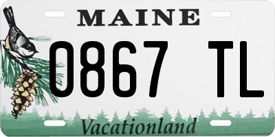 ME license plate 0867TL