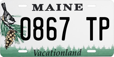 ME license plate 0867TP
