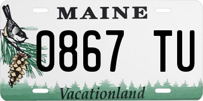 ME license plate 0867TU