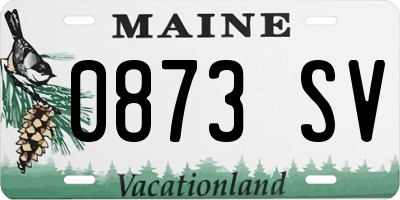 ME license plate 0873SV