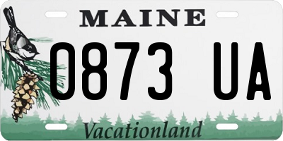 ME license plate 0873UA