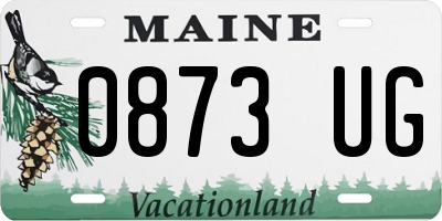 ME license plate 0873UG