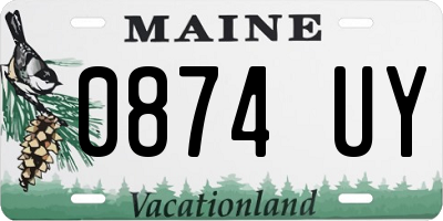 ME license plate 0874UY