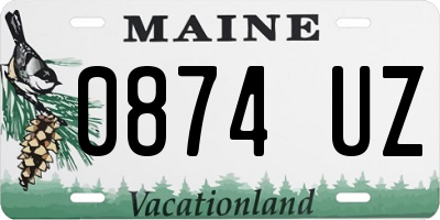 ME license plate 0874UZ