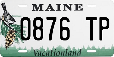 ME license plate 0876TP