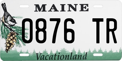 ME license plate 0876TR