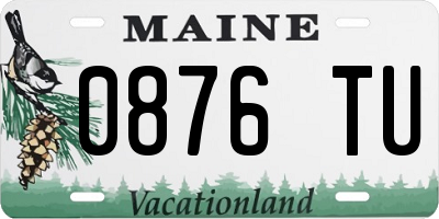 ME license plate 0876TU